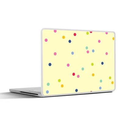 Produktbild von MuchoWow® Laptop Aufkleber Sticker Cover Konfetti - Muster - Pastell 40x30 cm - Laptop Dekoration - Selbstklebend
