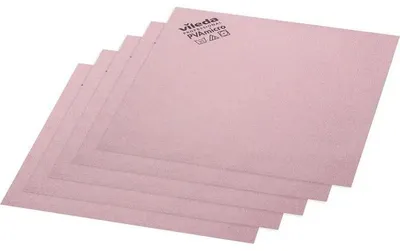 Produktbild von Vileda PVAmicro Spezialtuch Microfaser 38x35cm rot 5er Pack