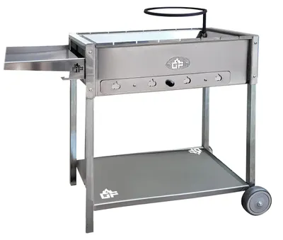 Produktbild von Mangal Batyr Deluxe 60 Schaschlikgrill mit Ablage und Topfhalter