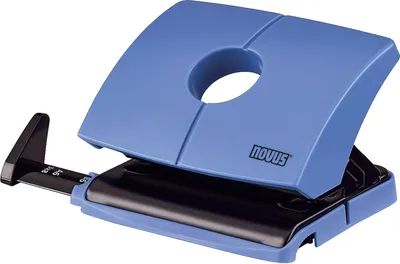 Produktbild von NOVUS Locher B 216 ColorID 8 cm 16 Bl. (80 g/m²) mit Anschlagschiene easy blue