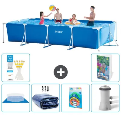 Immagine prodotto di Piscina fuori terra rettangolare - 450x220x84 cm - composta da 5 elementi, modello S46