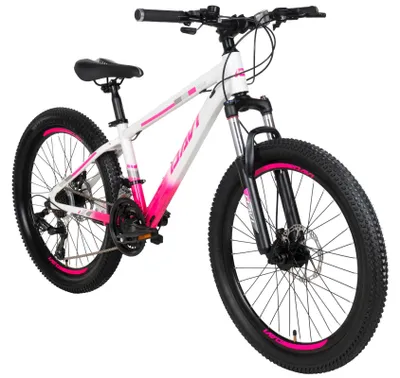 Produktbild von Kinderfahrrad Davi Bella Aluminium 24 Zoll, 130–160 cm, 21 Gänge, Rosa/Weiß