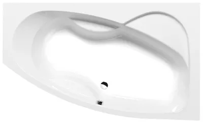 Produktbild von Polysan MAMBA R asymmetrische Badewanne 170x100x44cm, rechts, weiß