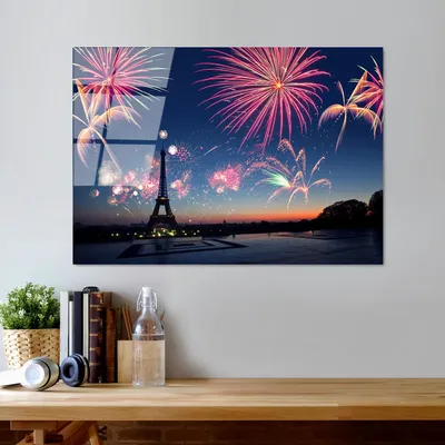 Produktbild von Wallity, UV-175 70 x 100, Dekorative Malerei aus gehärtetem Glas, 100 % gehärtetes Glas, Mehrfarbig, 70 x 100 cm