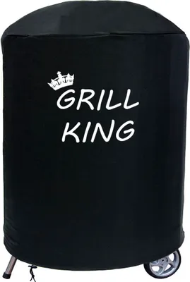 Produktbild von Delux Kugelgrill-Abdeckung, rund (59-69 cm x 90 cm), wasserdicht, BBQ-Schutz, Outdoor-Grill, Garten, Terrasse, Motiv Grill King,  [084]