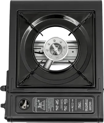 Immagine prodotto di Barbecue portatile da esterno - Barbecue a gas - 2500 W - Accensione elettrica - Fiamma regolabile - Per campeggio, picnic, barbecue - Nero