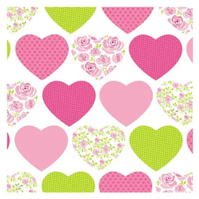Immagine prodotto di Papstar Tovaglioli a cuore 25 x 25 cm 20 pezzi 84741