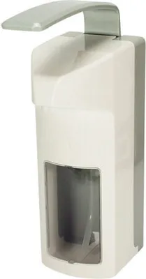 Produktbild von 1x Wandspender 32 x 10,5 x 21,5 cm weiss 1000 ml mit Langarmhebel