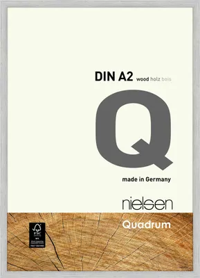 Produktbild von nielsen Holz Bilderrahmen Quadrum, 42x59,4 cm (A2), Silber