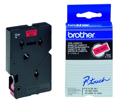 Image de brother TC-Tape TC-401 Cassette de ruban, largeur de bande : 12mm