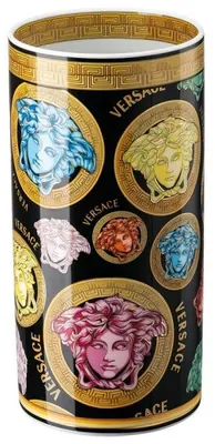 Immagine prodotto di Vaso "Medusa Amplified" della collezione Versace by Rosenthal, multicolor, con motivo a moneta (24 cm)