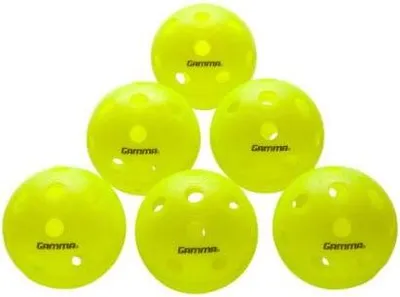 Image de Balles de pickleball d'intérieur Gamma – lot de 6