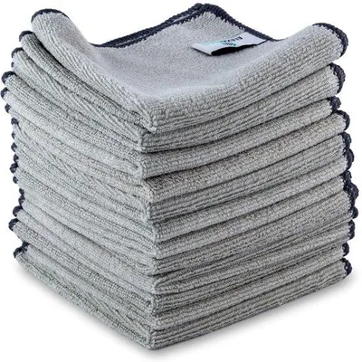 Productafbeelding van microvezeldoeken grijs, 12 stuks, 30x30 cm