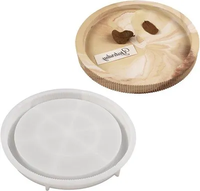 Immagine prodotto di Stampo in silicone con scanalature, 26,7 cm, stampo rotondo in silicone per il fai da te
