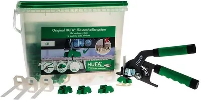 Produktbild von Hufa Fliesen Platten Nivelliersystem Starterset Verlegehilfe