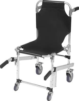 Image de Fauteuil roulant monte-escalier d'urgence, léger, design pliable, noir