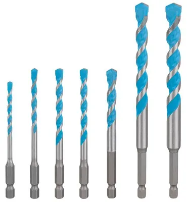 Produktbild von EXPERT HEX-9 Multi Construction Bohrer-Set, D= 4/5/6/6/8/10/12 mm, 7-tlg.