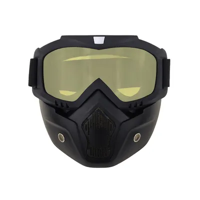 Produktbild von Die Paintball-Maske ist beschlagfrei, die Luftgewehr-Vollabdeckung und die Schutzbrille sind abnehmbar und verstellbar