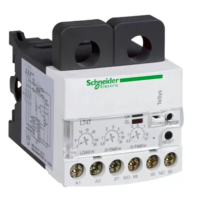 Produktbild von Schneider Electric Elektronisches Überstromrelais TeSys LT47, manuell, 5-60A, 200-240V AC LT4760M7S
