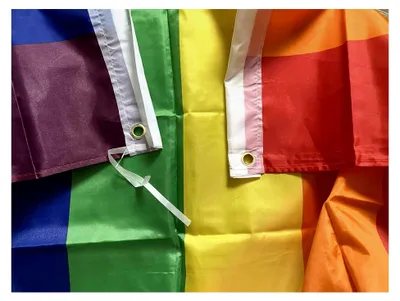 Produktbild von Fahne Flagge „Regenbogen Rainbow LGBT Gay“ - 150x90 cm / 90x150 cm