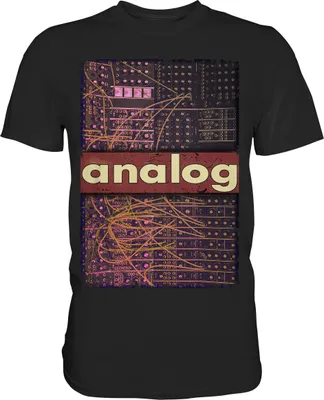 Produktbild von Analog Modular Synthesizer Retro Synth Produzent T-Shirt – Black / XXL