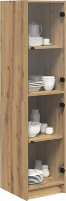 Zdjęcie produktu dla vidaXL Komoda wysoka Artisan – dąb 35 x 37 x 142 cm, materiał drewnopochodny