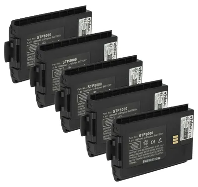 Produktbild von vhbw 5x Akku kompatibel mit Sepura STP8X, STP8100, STP8200, STP8040, STP8080, STP8035, STP8038 Funkgerät, Walkie Talkie (1880 mAh, 7,4 V, Li-Polymer)