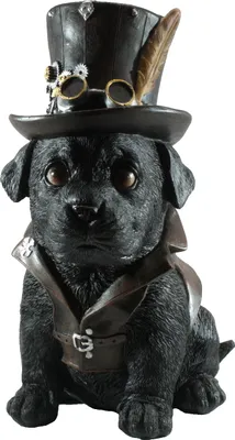 Produktbild von Gothic Deko Figur Steampunk Hund Welpe Cogsmiths Dog Skulptur Objekt Statue