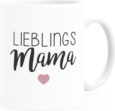 Produktbild von Kaffee-Tasse Geschenk für Mama "Lieblingsmama" Muttertagsgeschenk SpecialMe® weiß Keramik-Tasse