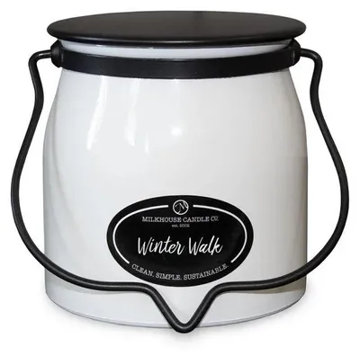 Obrázek produktu pro MILKHOUSE CANDLE Winter Walk, vonná svíčka BUTTER JAR, 2 knoty (454 g)