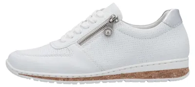 Image de Chaussures de sport pour femmes Rieker, modèle à lacets, couleur blanche, style décontracté