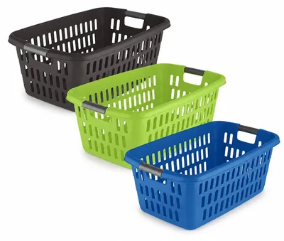 Image de Panier à linge sans poignée - 60 litres - Plastique - Disponible en plusieurs couleurs