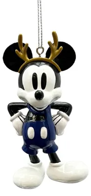 Productafbeelding van Plastic 3D delftsblauw Mickey 9 cm ornament Disney