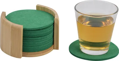 Image de Kesper set de sous-verres en feutre, 12 pièces