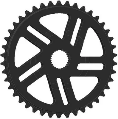 Produktbild von Esjot Kettenrad Bosch4 Cx Perf.Direct,Nw,38Z schwarz