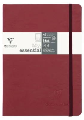 Produktbild von Clairefontaine Notizbuch AgeBag MyEss A5 96Bl dot rot