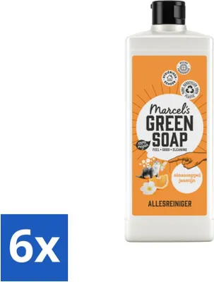 Produktbild von Marcel's Green Soap - Allzweckreiniger - Orange & Jasmin - Natürlich & Wirksam - 750 ml - Vorteilspack - 6 Stücke