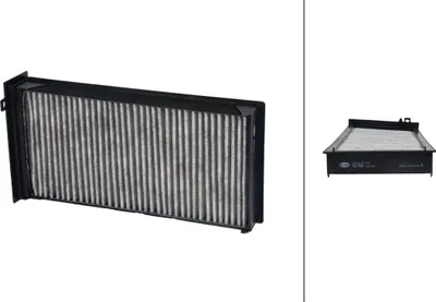 Produktbild von Innenraumfilter Aktivkohlefilter 322 x 166 mm HELLA für u.a. CITROËN