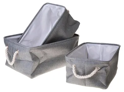 Immagine prodotto di Set 3 Contenitori in Tessuto 45 cm