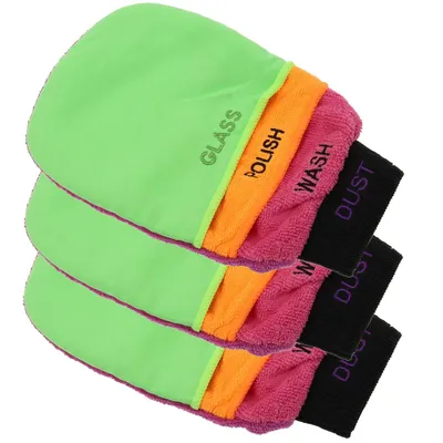 Produktbild von Premium Autowaschhandschuh 3in1 aus weicher Mikrofaser