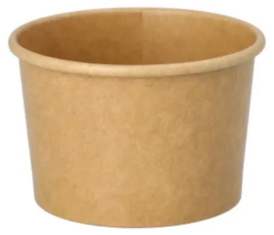 Produktbild von 50 Eisbecher, Pappe rund 150 ml Ø 8,6 cm · 5,2 cm braun