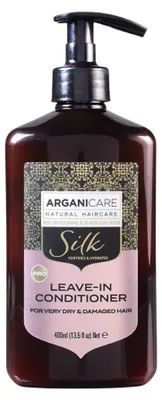 Produktbild von Arganicare, Silk Protein, Bio, Haarspü lung, feuchtigkeitsspendend und pflegend, 400 ml