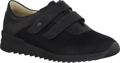 Produktbild von Finn Comfort Ivrea Damen Slipper, Stretch/Leder, Schwarz, Bequemschuhe - Marken Finn Comfort, Schwarz, leder (stretchpearl/sirio)