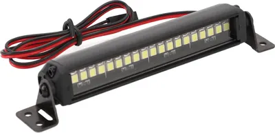 Image de Barre lumineuse 20 LEDs haute luminosité en aluminium à une rangée de feux de toit simulés pour 1/10 RC Crawler Car
