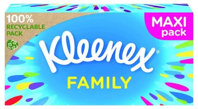 Produktbild von KLEENEX Kosmetiktücher 128er Maxi Pack 2lagig