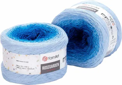 Produktbild von Yarn Art Rose Garden 316 Light Blue Strickgarn