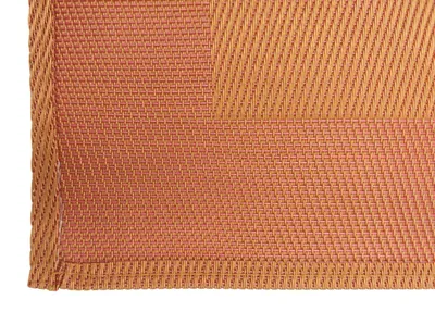 Produktbild von Platzdeckchen Tischset orange 2-8 Stück 32,5x45cm PVC Polyester abwaschbar Platzmatte Tischunterlage moderne Tischmatte für Küche und Esszimmer, Variante:8er-Set