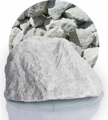 Produktbild von Schicker Mineral-Marmor Gabionensteine weiß 25 kg-60-150mm