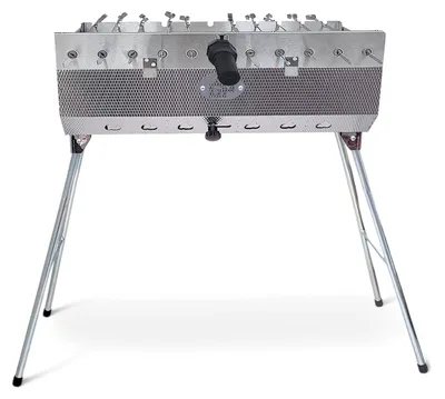 Produktbild von Mangal Set Taschkent Schaschlikgrill mit 11er Drehspieß Spieße Motor