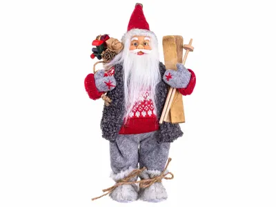 Image de Christmas Gifts Figurine de Père Noël - Figurine de Noël 30CM - Décoration de Noël pour l'intérieur - Plastique